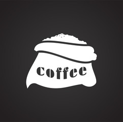 Poster - Coffe related icon on background for graphic and web design. Simple illustration. Internet concept symbol for website button or mobile app.