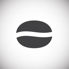 Poster - Coffe related icon on background for graphic and web design. Simple illustration. Internet concept symbol for website button or mobile app.
