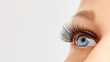 © Olesia - Female eye with extreme long false eye lashes. Eyelash extensions, make-up, cosmetics, beauty