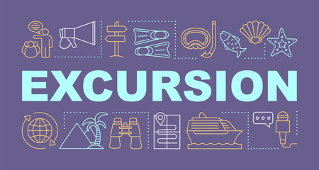 Poster - Excursion word concepts banner