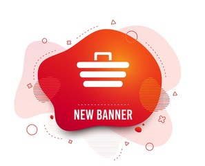 Poster - Fluid badge. Shopping Cart sign icon. Online buying button. Abstract shape. Gradient shopping icon. Flyer liquid banner. Vector