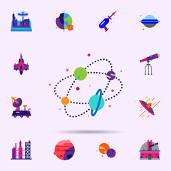 Poster - Space, space color icon. Universal set of Space for website design and development, app development
