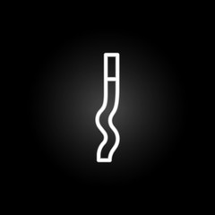 Poster - quit smoking, stop, smoke, addiction neon icon. Elements of quit smoking set. Simple icon for websites, web design, mobile app, info graphics