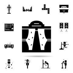 Poster - Karaoke, concert, cultures icon. Universal set of karaoke for website design and development, app development