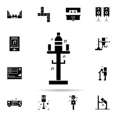 Poster - Karaoke, drink, pub icon. Universal set of karaoke for website design and development, app development
