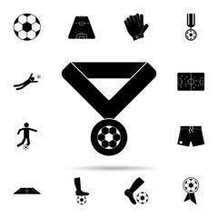 Poster - Football Medal icon. Universal set of football for website design and development, app development