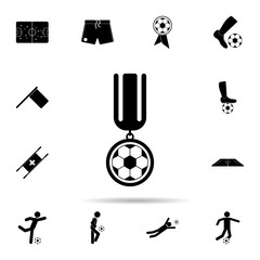 Poster - football medal icon. Universal set of football for website design and development, app development