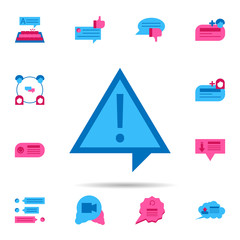 Poster - Chat, alert color icon. Universal set of chat for website design and development, app development