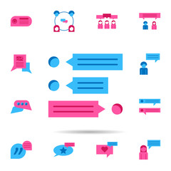 Poster - Chat, chatting color icon. Universal set of chat for website design and development, app development