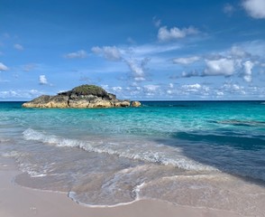 tropical island in the sea