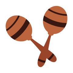 Sticker - maracas icon cartoon