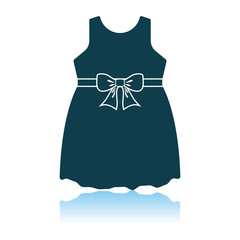 Sticker - Baby Girl Dress Icon