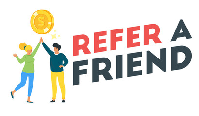 Refer a friend concept