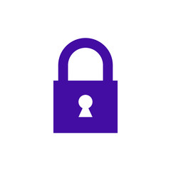 Fototapete - Lock icon. Encryption icon. Lock Icon in trendy flat style isolated on white background. Security symbol for web design