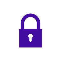 Fototapete - Lock icon. Encryption icon. Lock Icon in trendy flat style isolated on white background. Security symbol for web design