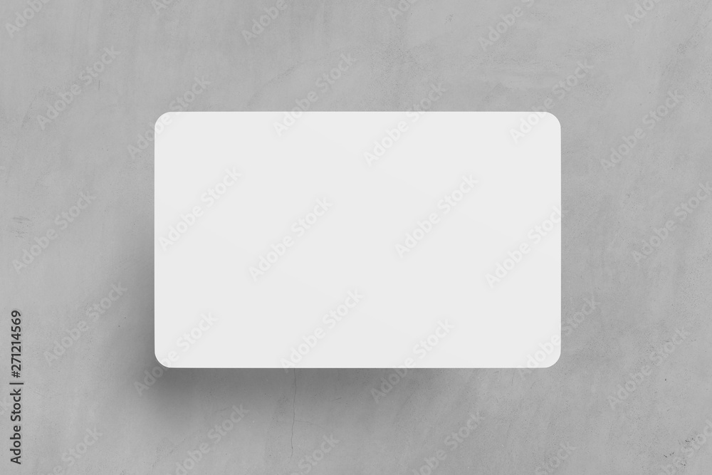 Mock up of a rounded corner card - 3d rendering Stock Photo | Adobe Stock