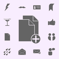 Poster - sign for adding sheets icon. web icons universal set for web and mobile