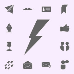 Poster - lightning icon. web icons universal set for web and mobile