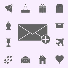 Poster - add a message icon. web icons universal set for web and mobile