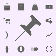 Poster - pin paper icon. web icons universal set for web and mobile