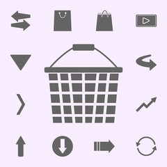Poster - basket icon. web icons universal set for web and mobile