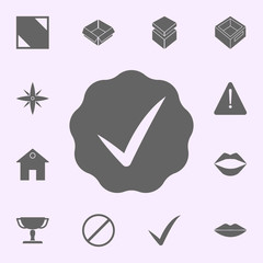 Poster - sign checked icon. web icons universal set for web and mobile