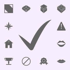 Poster - sign checked icon. web icons universal set for web and mobile