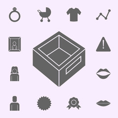 Poster - document box icon. web icons universal set for web and mobile