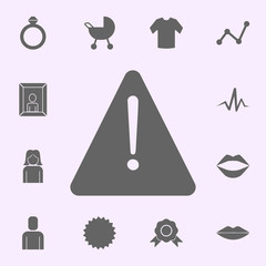Poster - exclamation mark icon. web icons universal set for web and mobile