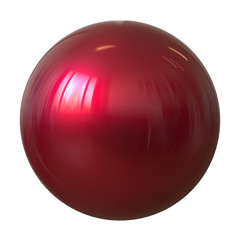 Ball sphere red round button basic circle geometric shape