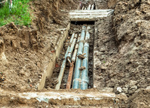 Replacing Old Worn-out Water Pipes Within A Residential Area