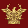 Roman Golden Eagle with the inscription S.P.Q.R. - Senatus Populus Quiritium Romanus, that in Italian means The Senate and the People of Rome.