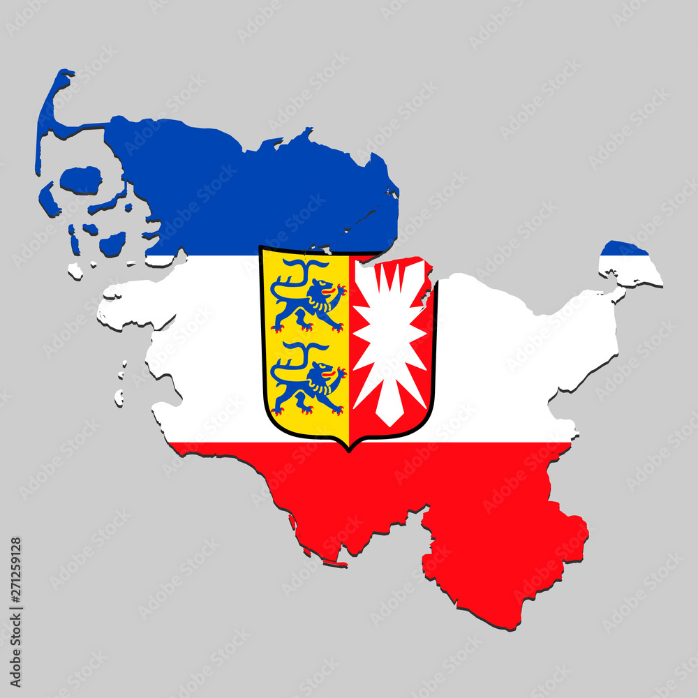 Map with national flag - obrazy, fototapety, plakaty 
