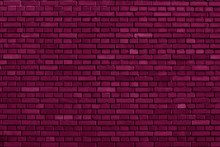 Tyrian Purple Brick Wall Background