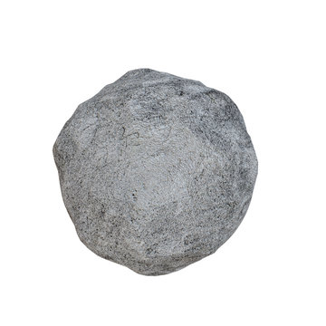 3d rendering of stone boulder