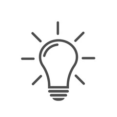 Poster - Light bulb vector icon