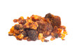 Pile of Sweet Myrrh Opoponax Isolated on a White Background