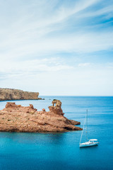 Wall Mural - Cala Morell Creek in Minorca, Spain.