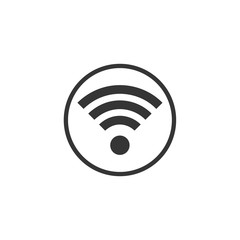 Fototapete - Wifi icon vector. Wifi signal sign modern web icon. wireless logo design inspiration