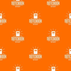 Poster - Notebook pattern vector orange for any web design best