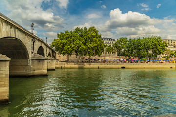 Wall Mural - bridge over the river