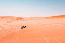 Sultanate Of Oman, Wahiba Sands, Dune Bashing In An SUV