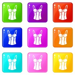 Poster - Brassiere top icon. Simple illustration of brassiere top vector icon for web