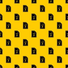 Poster - File MP3 pattern seamless vector repeat geometric yellow for any design