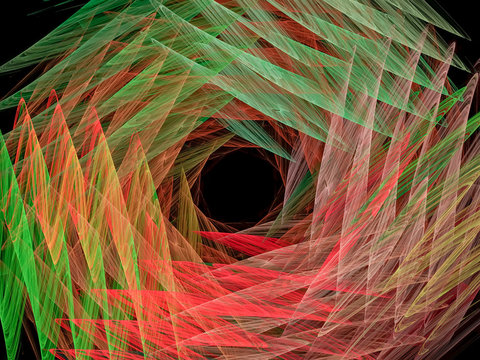 Computer generated abstract spiral fractal flame image .