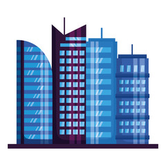 Wall Mural - building urban city vector illustration