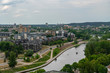 The panoramic view of Vilnius