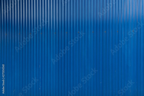 Fotografía Blue corrugated iron material, building materials