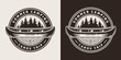 © DGIM studio - Vintage summer trip round emblem
