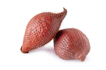 Salak snake fruit isolated over white background